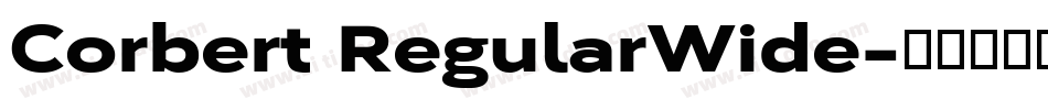 Corbert RegularWide字体转换
